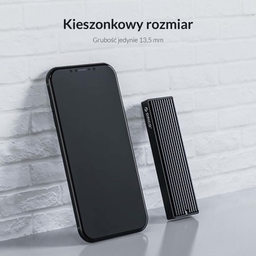 Черный чехол Orico для SSD-накопителя M.2 NVMe PCI-e 10 Гбит/с USB-C емкостью до 2 ТБ
