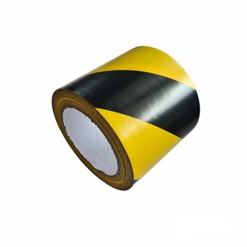 ТОЛСТАЯ ЛЕНТА, ПРЕДУПРЕЖДАЮЩАЯ МАРКИРОВКА OHS, ЖЕЛТАЯ И ЧЕРНАЯ, 100 мм x 33 м ПРОЧНАЯ