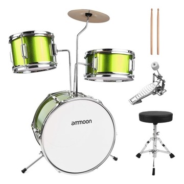 ammoon 14 inch 3-Piece Kids Drum Set with
