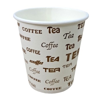 Kubki papierowe kubeczki jednorazowe do kawy 190 ml zestaw 50 szt.