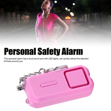 Alarm bezpieczeństwa osobistego Przenośny brelok do samoobrony LED z lampką