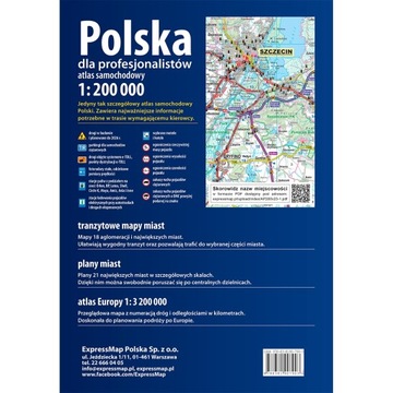 POLSKA 2024/2025 ATLAS SAMOCHODOWY TIR DLA PROFESJONALISTÓW EXPRESSMAP