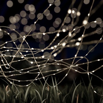 Lampki solarne ogrodowe led 12m girlanda solarna ogrodowa łańcuch świetlny