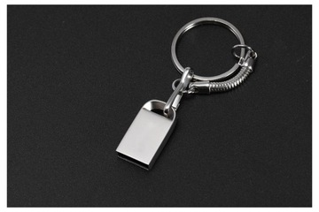 Pendrive USB 64 GB Srebrny Brelok do kluczy Mini Do Auta Metalowy Solidny