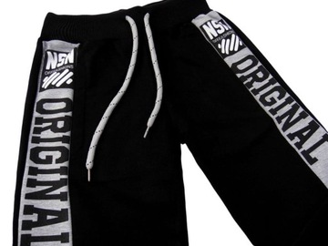 ЧЕРНЫЕ новые спортивные штаны 1526 ИМПЕРИЯ 11-12л Тур