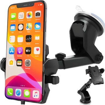 MOCNY UCHWYT SAMOCHODOWY NA TELEFON SZYBĘ DESKĘ OBROTOWY 360 DO TELEFONU