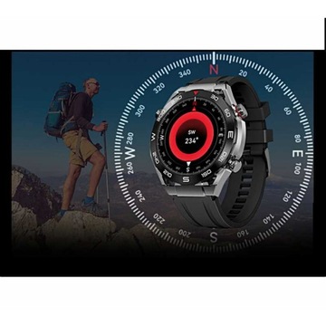 Zegarek Smartwatch męski Glukometr Kompas Rozmowy Puls Tętno Temperatura