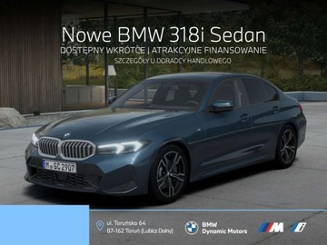 BMW Seria 3 G20-G21 Limuzyna 2.0 318i 156KM 2025 BMW Seria 3 18i 156 KM - Pakiet M Sport - Pakiet Serwisowy - Adaptacyjne L