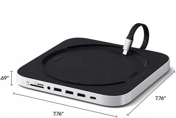 Satechi HUB USB-C Do Mac Mini M.2 SATA SSD OUTLET