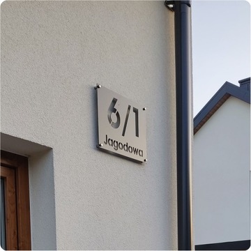 Tabliczka tablica ADRESOWA numer na dom numer domu ALUMINIOWA 30x20 cm