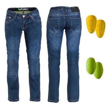 WYGODNE, ELASTYCZNE Damskie jeansowe spodnie motocyklowe W-TEC Kavec 31