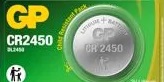 Bateria litowa mini GP CR2450 , 2450