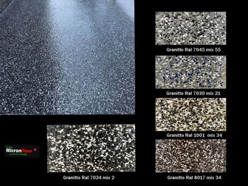 Смола для балкона-террасы 10м2 Granito R7024 микс 2