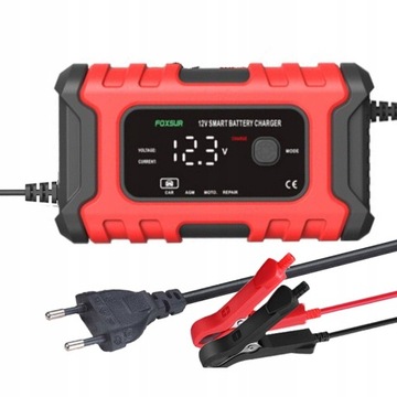 Pełna ładowarka samochodowa do motocykla 12V 6A Auto