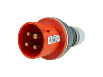 Вилка питания IP44 4P 16A 400V РЕЗИНОВЫЙ ЭЛЕКТРОМЕТ