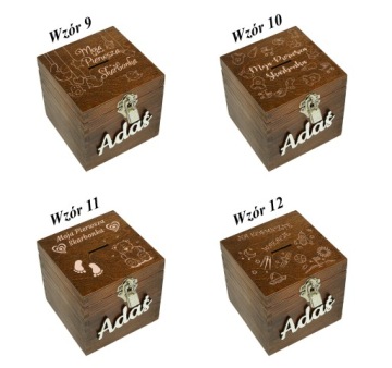 ДЕРЕВЯННАЯ копилка ПОДАРОК ​​ДЕТЯМ XXL ОРЕХ