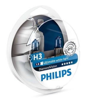 PHILIPS H3 DIAMOND VISION 5000K КСЕНОНОВАЯ ЛАМПОЧКА EF.