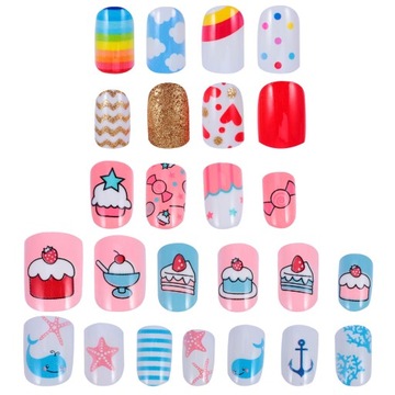 ИСКУССТВЕННЫЕ НОГТИ НАДЕЛОЧНЫЕ НОГТИ ПОЛНОГО ПОКРЫТИЯ ИСКУССТВЕННЫЕ УКРАШЕНИЯ ДЛЯ ДЕТЕЙ