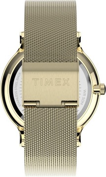 Zegarek damski złoty TIMEX WR50 wodoodporny WR50 na bransolecie na prezent