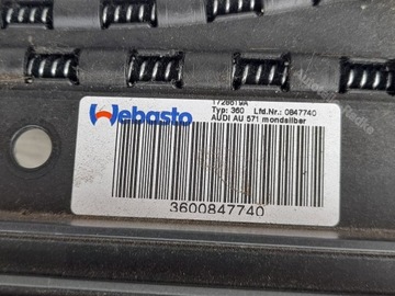 AUDI A6 C7 A7 4G5877041 ЛЮК НА КРЫШЕ СОЛНЕЧНАЯ СОЛНЕЧНАЯ WEBASTO