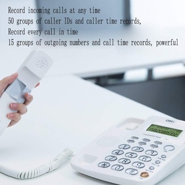 Linia telefonów, telefon stacjonarny przewodowy