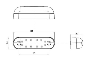 СВЕТОДИОДНЫЙ СТОП-СИГНАЛ 12В WAŚ 2059