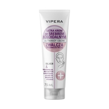 Vipera Ultra krem ze srebrem koloidalnym do twarzy i dłoni 75ml P1