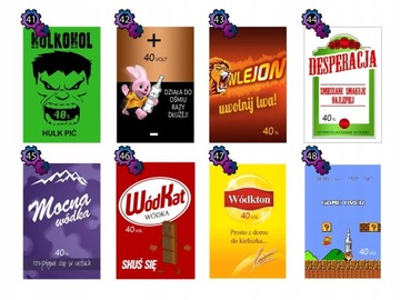 Набор наклеек «ВЕСЕЛЫЕ» «ВОДКА ВЕСЕЛО»