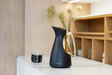 VIALLI ТЕРМОС КУВШИН СО СТЕКЛЯННОЙ ВСТАВКОЙ ALESSIA КОФЕ ЧАЙ 1л