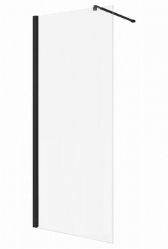 Ścianka prysznicowa Walk-in czarna 120 cm