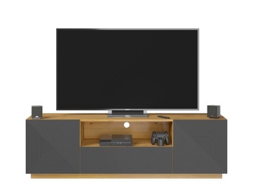 Szafka RTV Aria 167 cm dąb artisan / grafit