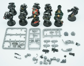Warhammer 40k Space Marines Tactical Squad zestaw 11 figurek plastik