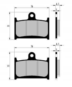 ПЕРЕДНИЕ КОЛОДКИ SUZUKI GSF 1200 S SA BANDIT 96-00