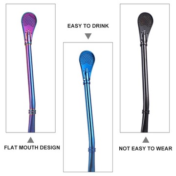 Соломенная ложка для кофе и чая, многоразовые трубочки, ситечко.