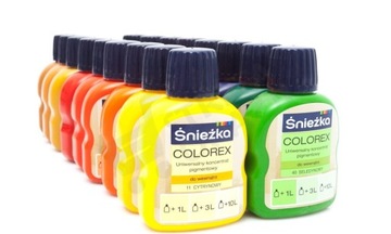 ŚNIEŻKA COLOREX PIGMENT DO FARB WSZYSTKIE KOLORY!
