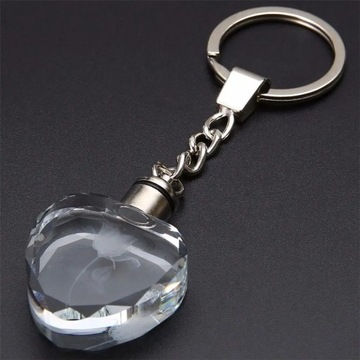 ЖЕНСКИЙ БРЕЛОК СЕРДЦЕ ХРУСТАЛЬНАЯ РОЗА LED ПОДАРОК ​​НА ЖЕНСКИЙ ДЕНЬ