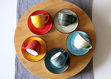 Чашка для эспрессо 75 мл с блюдцем 11 см Wilmax ФИСТАШКОВЫЙ ФАРФОР