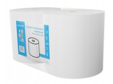 Czyściwo celulozowe ręcznik papierowy biały Luna Soft 2 szt. po 200 m