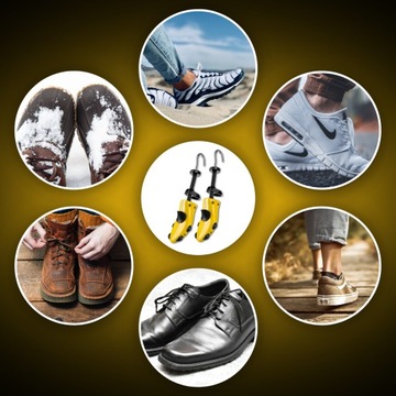 Растягивающиеся регулируемые подставки для обуви 39–43 пары + накладки