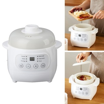 Мини-керамическая кастрюля мощностью 200 Вт. Емкость 1 л. Электрическая мультиварка.