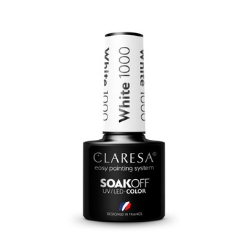 Лак Claresa гибридный БЕЛЫЙ 1000 5г