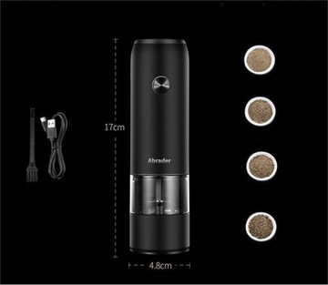 USB ЭЛЕКТРИЧЕСКАЯ МЕЛЬНИЦА ДЛЯ ПЕРЦА, СОЛИ И СПЕЦИЙ