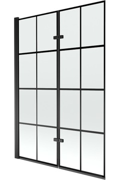 MEXEN CASTOR PARAWAN NAWANNOWY 2-S 120 CM CZARNY