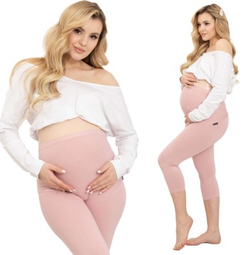 LEGGINSY CIĄŻOWE RYBACZKI Z PANELEM SPODNIE 5XL