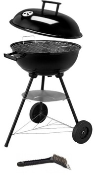 Gril pokrywa na kołach zamykany 42cm szczotka czys