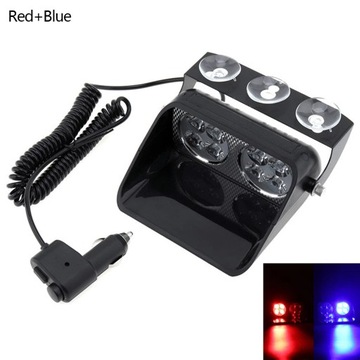 24W 8 LED VOZIDLA SVĚTLO STROBOSKOPOVÉ S8 VIPER PŘEDNÍ SKLO (OKNO) AUTO