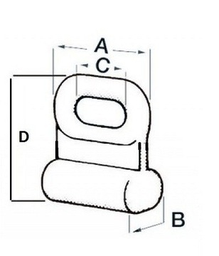 КРУГЛЫЙ КРИПЕР 10 мм для ГРОТОВОГО ПАРУСА / HOLT