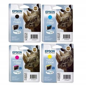 TUSZE ORYGINAŁ EPSON T1001 T1002 T1003 T1004 4szt