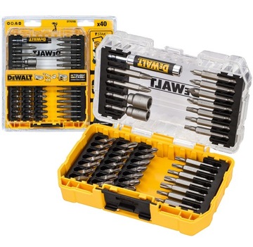 Zestaw bitów nasadek 40 sztuk 1/4' DeWALT DT70705