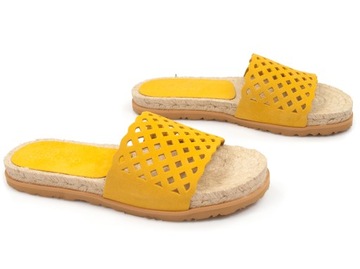 klapki Yokono skórzane na komfortowym spodzie buty